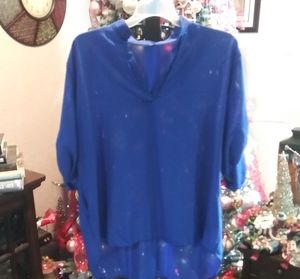 3/$15 3x sheer blue top